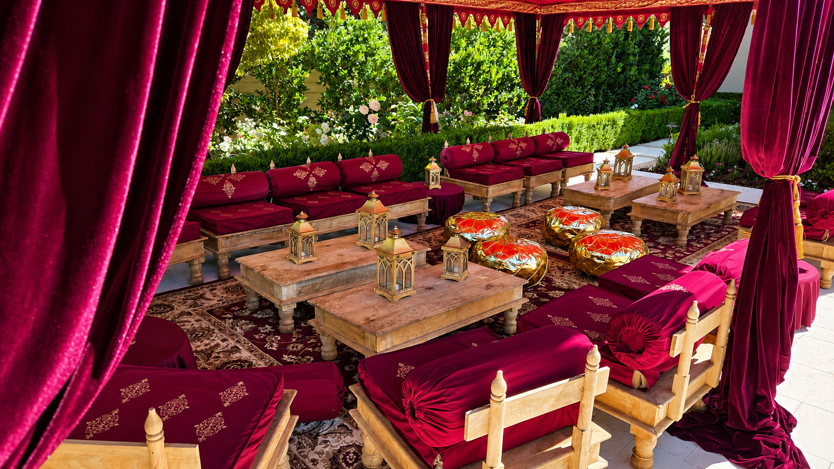 Wedding guest lounge seating